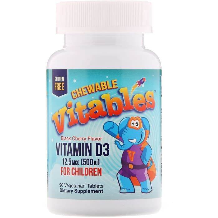 Vitables Vitamin D3 Chewables Children 500 IU (90) Children Vitamin D3