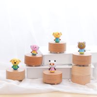European Wooden Music Box Crafts Mini Cute Pet Decoration Children 39;s Holiday Gifts Musical Box Wooden Valentine 39;s Day Gift