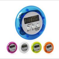 ✑ 1pcs Mini Portable Round Shape Digital Magnetic LCD Stopwatch Timer Kitchen Sport Racing Alarm Clock Countdown 99 Minute