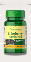 Puritans Pride Elderberry Sambucus 1250 mg 60 softgels