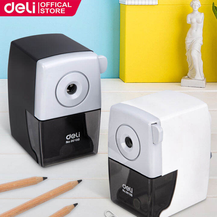 Deli Sharpener Hand Crank Manual Mechanical Pencil Sharpener Sharpen
