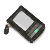 ?ourlove4?Hot Sale? ที่ใส่บัตรผู้ชาย RFID กระเป๋าสตางค์หนังแท้ที่ใส่นามบัตรมีซิปกระเป๋าใส่บัตรประจำตัว