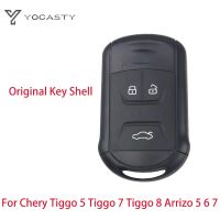 Yocasty เคสซองใส่กุญแจรถยนต์3ปุ่มสำหรับ Chery Tiggo 5 Tiggo 7 Tiggo 8 Arrizo 5 6 7อะไหล่กุญแจรีโมตซองใส่กุญแจ