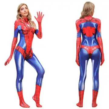 Spider Cosplay Men Woman Sexy Zentai Suit Spandex Bodysuit Superhero Zentai  Costume Halloween Carnival Party Dress Jumpsuit