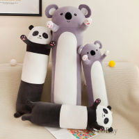 70-130cm Long Giant Plush Panda Toy Cylidrical Animal Bolster Pillow Koala Stuffed Soft Plushie Dolls Children Sleeping Friend