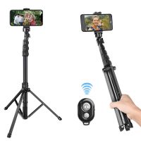 New Wireless Selfie Stick Tripod Foldable Monopod Tripod With Bluetooth Remote  1/4 Screw Hole for Cameras Smartphones Selfie