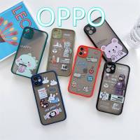 เคสหลังการ์ตูนด้านขอบสีรุ่น OPPO A3S A5S A9 2020 A5 2020 RENO 4 A5 A7 #898