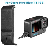 อะไหล่ฝาครอบด้านข้างแบบชาร์จได้ฝาครอบประตูแบตเตอรี่สำหรับ Gopro Hero สีดำ11 10 9อุปกรณ์กล้องแอคชั่นแคมเมราที่ถอดออกได้