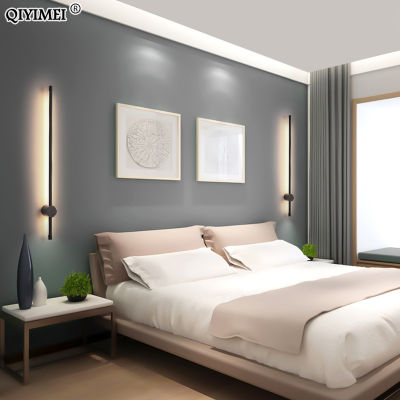 Modern Wall Lights For Living Room Bedroom Bedside LED Sconce Black Lamp Aisle Lighting Decoration Luminaria AC96V-260V Lamparas