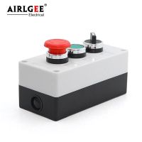 Limited Time Discounts Three-Position Control Box Quick Stop Self-Recovery Button Knob Switch Waterproof Indicator Box Gear Switch Button With 3 Holes