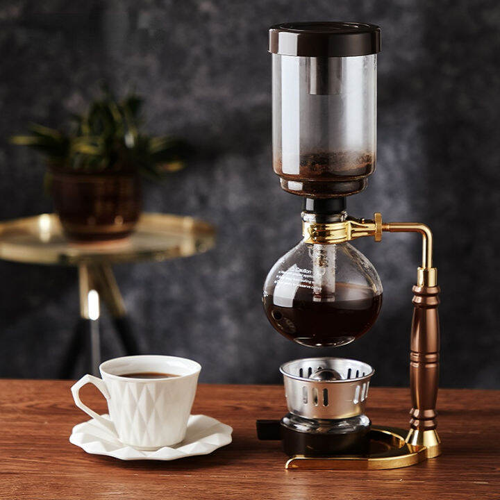 Syphon Siphon Ketel Kopi, Set Pot Penyaring Metode Pembuatan Bir, Ketel