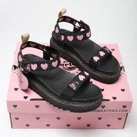 Dr.Martens รองเท้าแตะมาร์ติน ส้นกลาง น่ารัก สําหรับผู้หญิง