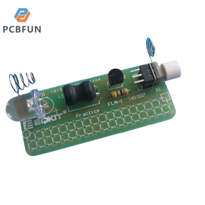 pcbfun ไฟฉาย FLA-1แบบง่าย1.5V ของตกแต่งงานปาร์ตี้ชุดฝึกการเชื่อมชิ้นส่วนอิเล็กทรอนิกส์แผงวงจรไฟฟ้ารวม