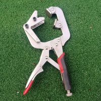 10 Inch C Clamp Locking Pliers Non Slip Handle 1in-2in 2in-3in 270° Rotation Labor Saving Welding Clamp for Square Round Pipes