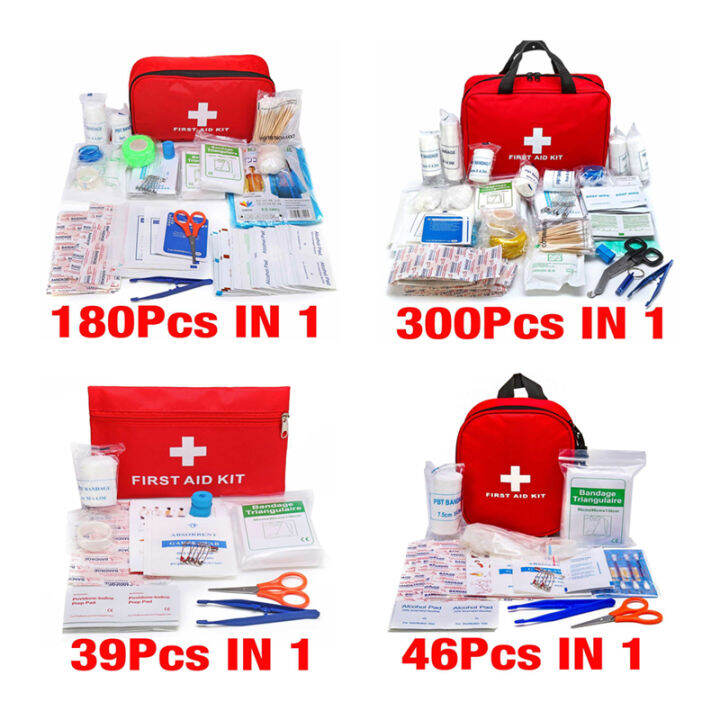 Handy Household First Aid Kit with Labelled Compartments Outdoor Travel