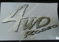 สติ๊กเกอร์ดั้งเดิมรถ คำว่า 4WD RODEO สำหรับ ISUZU ติดรถ แต่งรถ sticker อีซูซุ