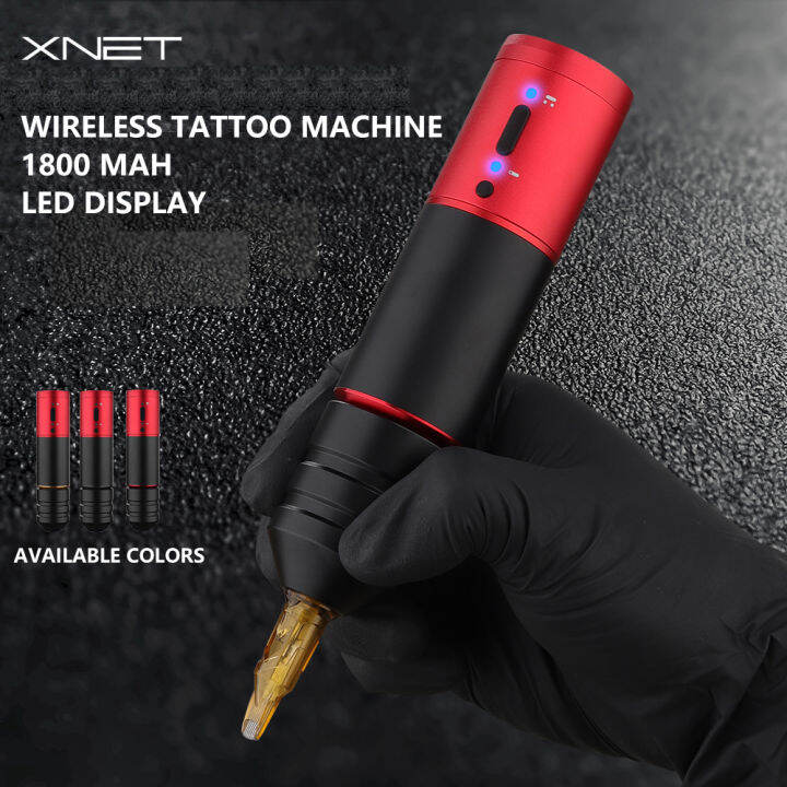 Wireless Tattoo Machine Display Powerful Coreless Motor 2000mAh