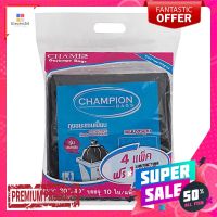 แชมเปี้ยน ถุงขยะสีดำ ขนาด 30x40 นิ้ว x 4 แถม 1 แพ็คChampion Garbage Bags 30"x40" x 4+1 Packs