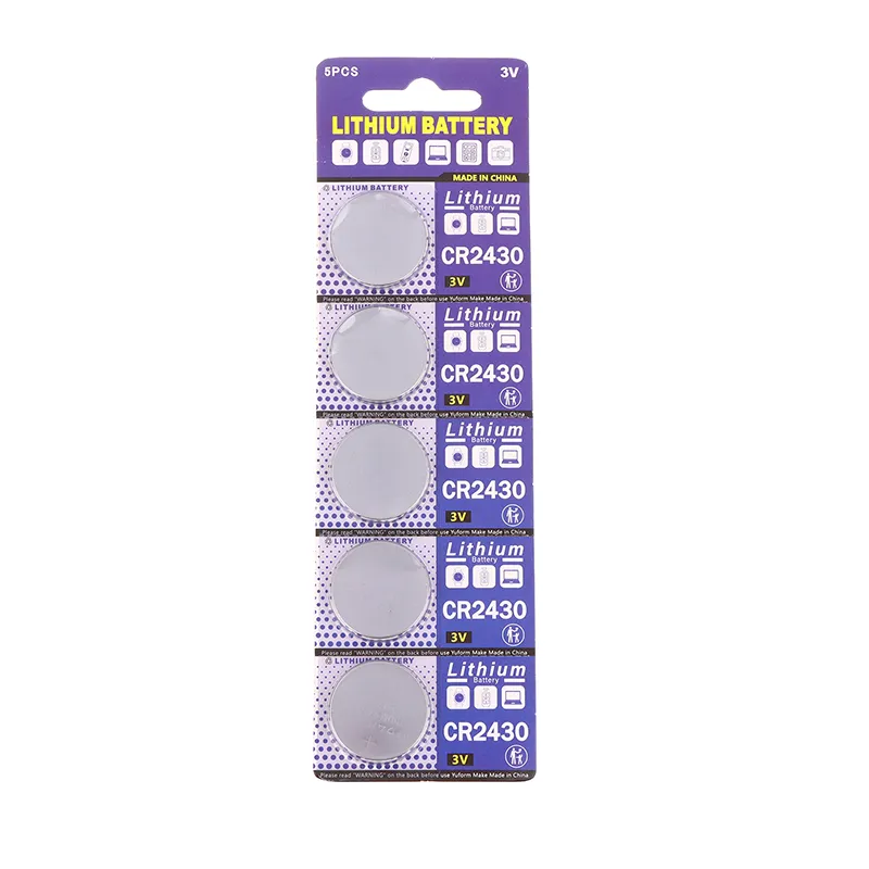 CR2430 CR 2430 3V Lithium Battery For Car Remote Control Clock