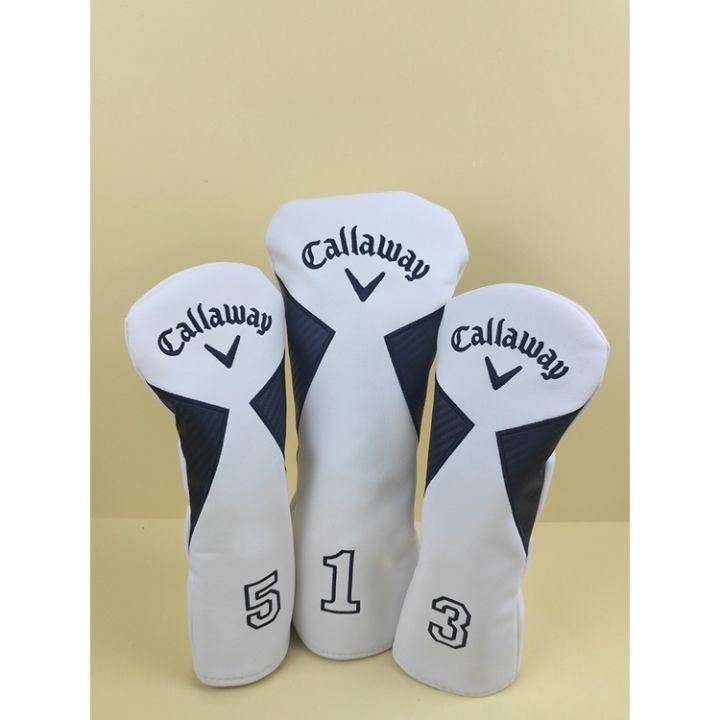 new-ผ้าคลุมไม้กอล์ฟ-callaway-callaway-ฝาครอบป้องกันหัวไม้-สําหรับทุกเพศ-1-ชิ้น