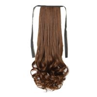 False Ponytail Hair Extension Wig Clip in Straight Kinky Curly Long Synthetic Wrap Around Pony Tail Hairpiece