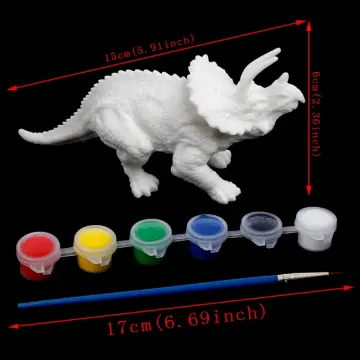 Children's Exquisite Toys 6Pcs Plastic Dinosaur Picture Stencils