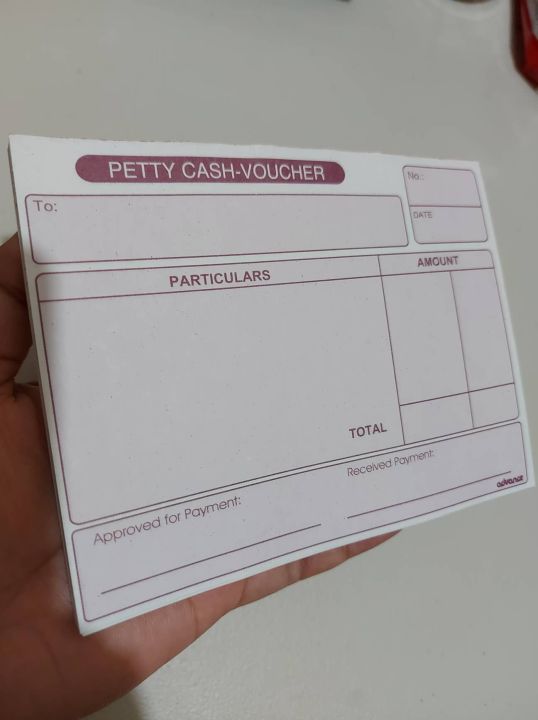 PETTYCASH VOUCHER 50sheets/PAD (Not Duplicate) | Lazada PH