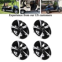 4Pcs 8Inch Golf Cart Wheel Cover 5 Spoke Design Hub Cap for Club Car EZGO Yamaha