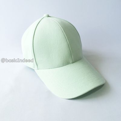 Basic Indeed- หมวกแก๊ปสีพื้นทรงสวย-เขียวมิ้นท์