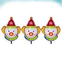 【CW】 Balloons Clown Circus Birthday Decorations Shaped Decoration Aluminum Helium Theme Favors