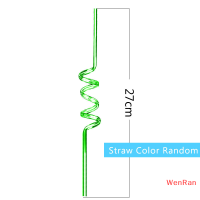 WenRan หลอดดูดตกแต่งงานปาร์ตี้ฮาโลวีนเทศกาลผีการ์ตูนตลกหลอดดูดเครื่องดื่มแบบเกลียวทำจากพลาสติกสำหรับงานปาร์ตี้ใช้ซ้ำได้
