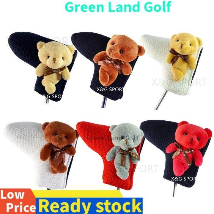 2023 NEW for☊ Cute Bear Golf Covers Golf Putter Cover for Blade Putter