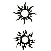 Big Sun Totem Waterproof tattoo sticker harajuku sleeve tatoo tatuajes temporales a prueba de agua body feminino tatuagem Stickers