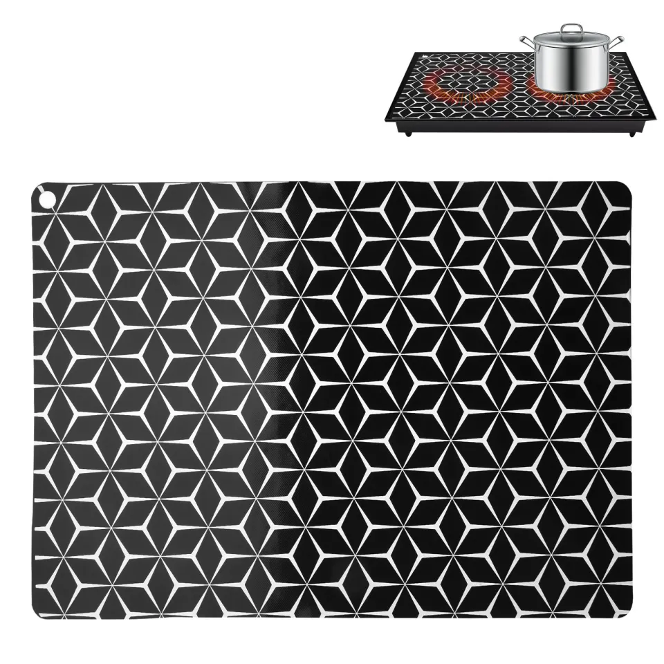 KitchenRaku Large Silicone Induction Hob Protector Mat 52x78cm Magnetic  Cooktop Scratch Protector For Induction Stove Multifunctional Induction  Protective Cover