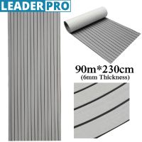 900x2300x6mm Foam Teak Decking EVA Foam Marine Flooring Faux Boat Decking Sheet Accessories Marine Brown Grey