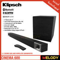 Klipsch CINEMA 600 3.1 SOUND BAR AND WIRELESS SUBWOOFER ลำโพงซาวด์บาร์ รับประกันศูนย์ 1 ปี