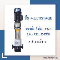 [บ้านเครื่องกรอง] ปั๊มน้ำ ปั๊มแนวตั้ง  MULTISTAGE แนวตั้ง ยี่ห้อ CNP รุ่น CDL 2-220 (380 V) สินค้าพร้อมจัดส่ง