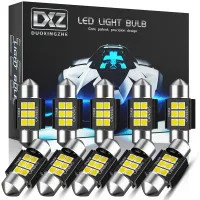 (Premium car) DXZ 10Pcs Festoon 31มม.C5W C10W หลอดไฟ LED Canbus 3030 6 SMD ไม่มีข้อผิดพลาดภายในรถแผนที่โดมไฟ12V/24V 3W หลอดไฟอัตโนมัติ