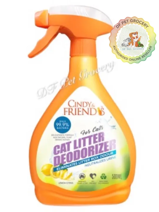 Cindy & Friends Cat Litter Deodorizer 500ML Lemon Cindy Spray Lazada