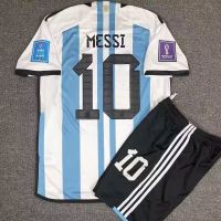 2023 New Fashion version 2022 World Cup Argentina Samsung Home Away Messi Jersey Player Version Mens and Womens No. 10 Football Jersey Customization