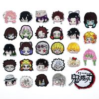 hotx【DT】 Demon Slayer patches Embroidery cartoon stickers anime clothes Garment embroidery