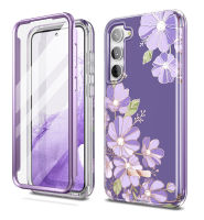 SURITCH เปลือกป้องกัน Samsung Galaxy S23 Plus เคสป้องกันหน้าจอในตัวสองชั้นกันกระแทกป้องกันทุกสัดส่วนกันชนที่ทนทานฝาครอบโทรศัพท์สำหรับ Samsung S23 Plus