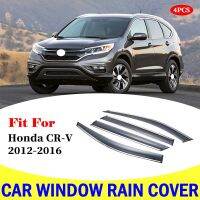 แผ่นกระจกกันฝนบังแดดสำหรับฮอนด้า CR-V รุ่น CRV 2012-2016ชิ้นส่วนอุปกรณ์ตกแต่งรถแผ่นครอบภายนอก