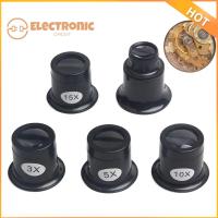 ELECTRONIC CIRCUIT 2PCS แบบพกพาได้ มินิมินิ เครื่องมือซ่อมนาฬิกา สำหรับผู้ผลิตนาฬิกา กระจกขยายขนาด แว่นขยายแบบห่วง Loupe ตาอัญมณี กล้องตาเดียว