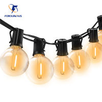 ft Outdoor Garland Lights 220V G40 Plastic Bulb LED Tent Fairy Patio String Light Wedding Garden Party Decoration