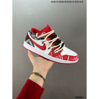 2023 Original J 1 Low Strap Casual Board Shoe White Red