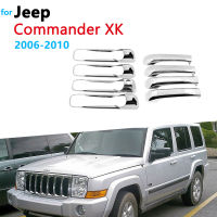 Chrome Door Handle Cover For Jeep Commander XK 2006 2007 2008 2009 2010 Auto Exterior Styling Stickers Parts Car Accessories