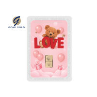 ทองคำแท่ง 96.50% น้ำหนัก ครึ่งสลึง GCAP GOLD ลาย Lovely Bear (?ผ่อน 0% สูงสุด 10 เดือน?) ทองคำ ทองเเท้ ของขวัญ เเผ่นทอง วาเลนไทน์ valentines day