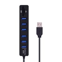 【Worth-Buy】 The Auto Zone CHIPAL USB Hub Multi USB 2.0 Hub USB Splitter ความเร็วสูง3/6 Hab TF SD Card Reader All In One สำหรับ PC แล็ปท็อปอุปกรณ์เสริม