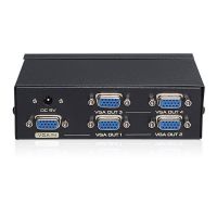 กล่องเเยกจอ กล่องขยายจอภาพ BoxเเยกจอภาพVGA 2-port 4-port VGA Splitter 1 PC To 2 Monitors 1 PC To 4 Monitors VGA SVGA XGA LCD Video Splitter Box